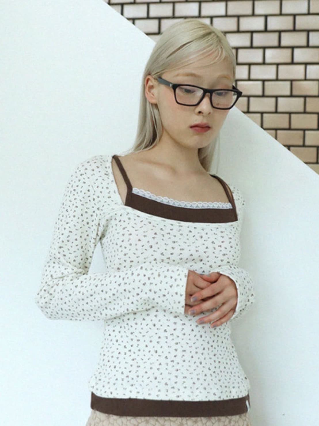 12/21 20:00 再販【Uglyshadow】FLOWER LAYERED T-SHIRT