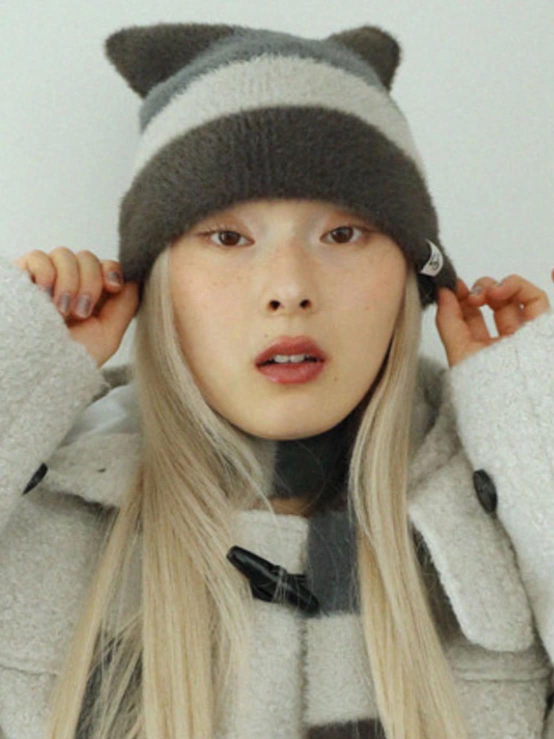 12/21 20:00 再販【Uglyshadow】STRIPED CAT BEANIE