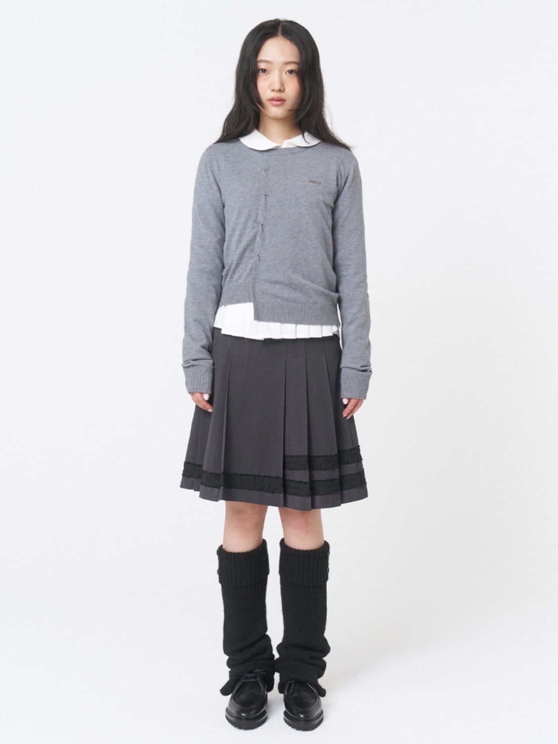 【Miseki seoul】Origami pleats knit top