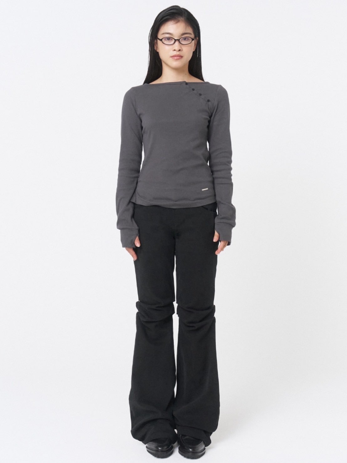 【Miseki seoul】Slash button long sleeves