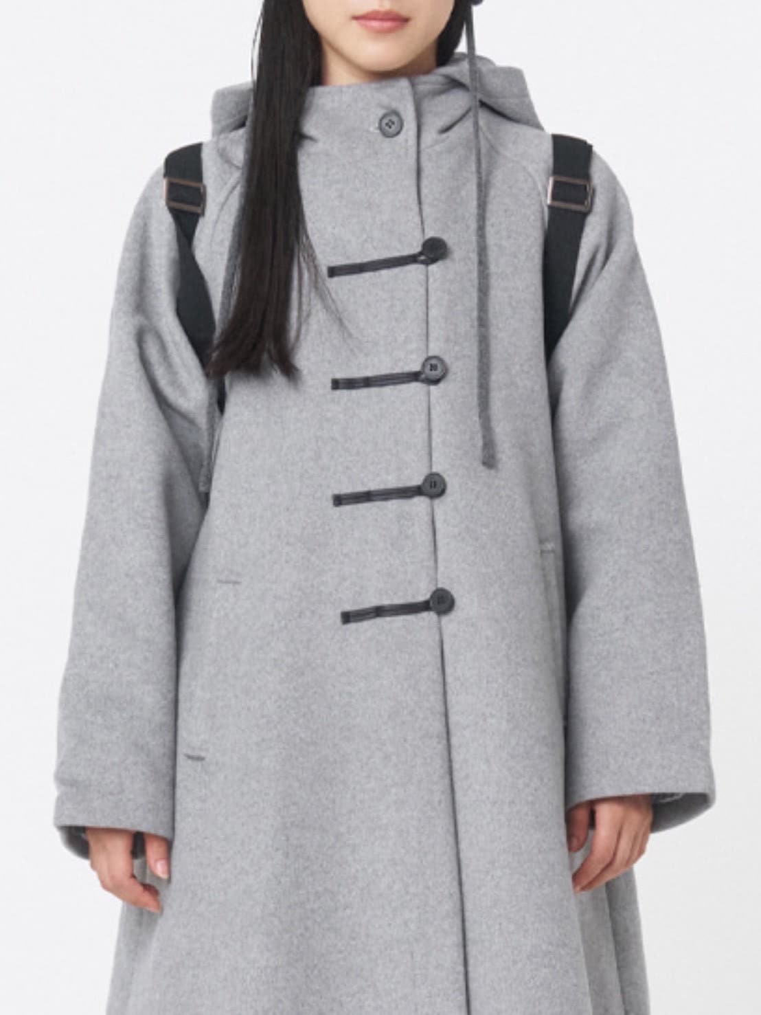 【Miseki seoul】Hoodie long duffle coat