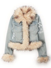 【GALFY】ぎゃるちゃんファーデニムJKT