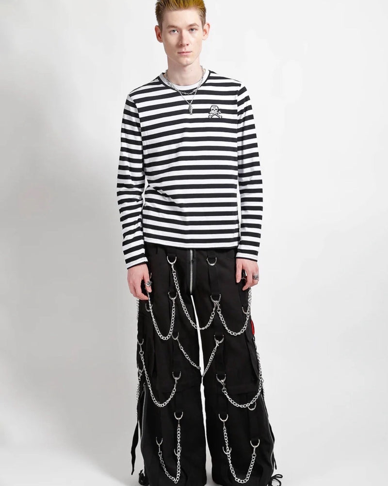 【TRIPP nyc】SUPER CHAIN PANT[AF7294M] / 【トリップ ニューヨーク 】ボンテージストラップチェーンワイドパンツ