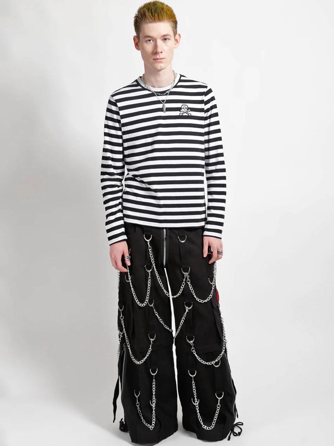 【TRIPP nyc】SUPER CHAIN PANT[AF7294M] / 【トリップ ニューヨーク 】ボンテージストラップチェーンワイドパンツ