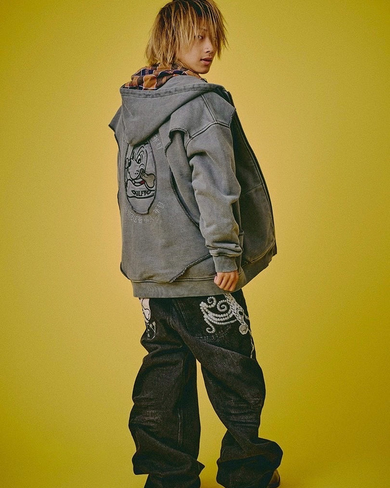 【GALFY】ジャラジャラギャル男デニム