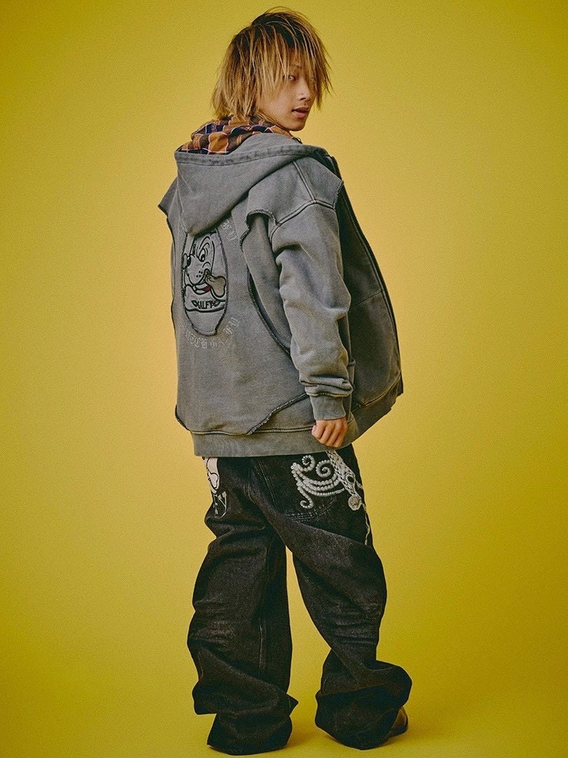 【GALFY】ジャラジャラギャル男デニム