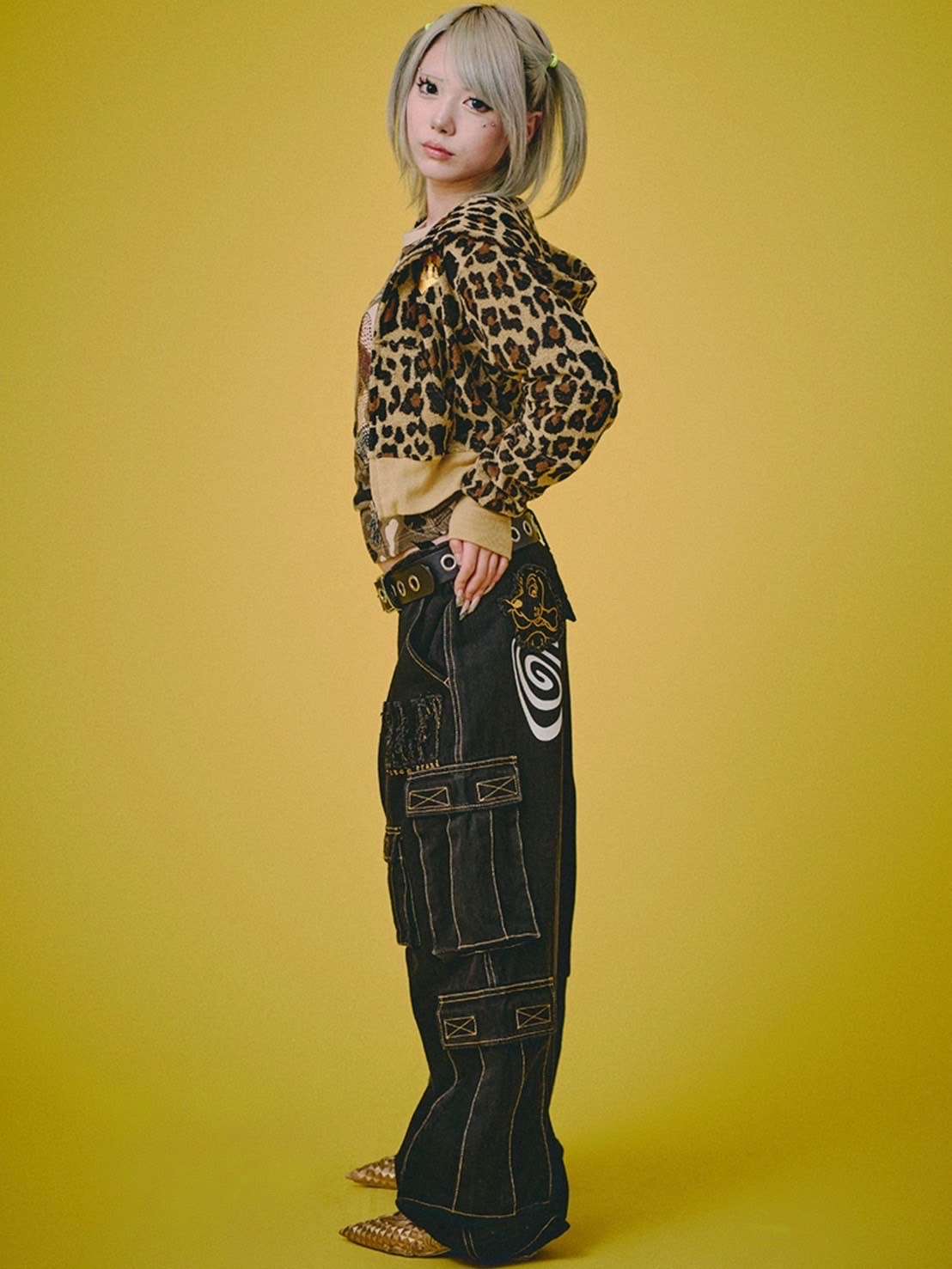 【GALFY】ぐるグニャデニムカーゴ