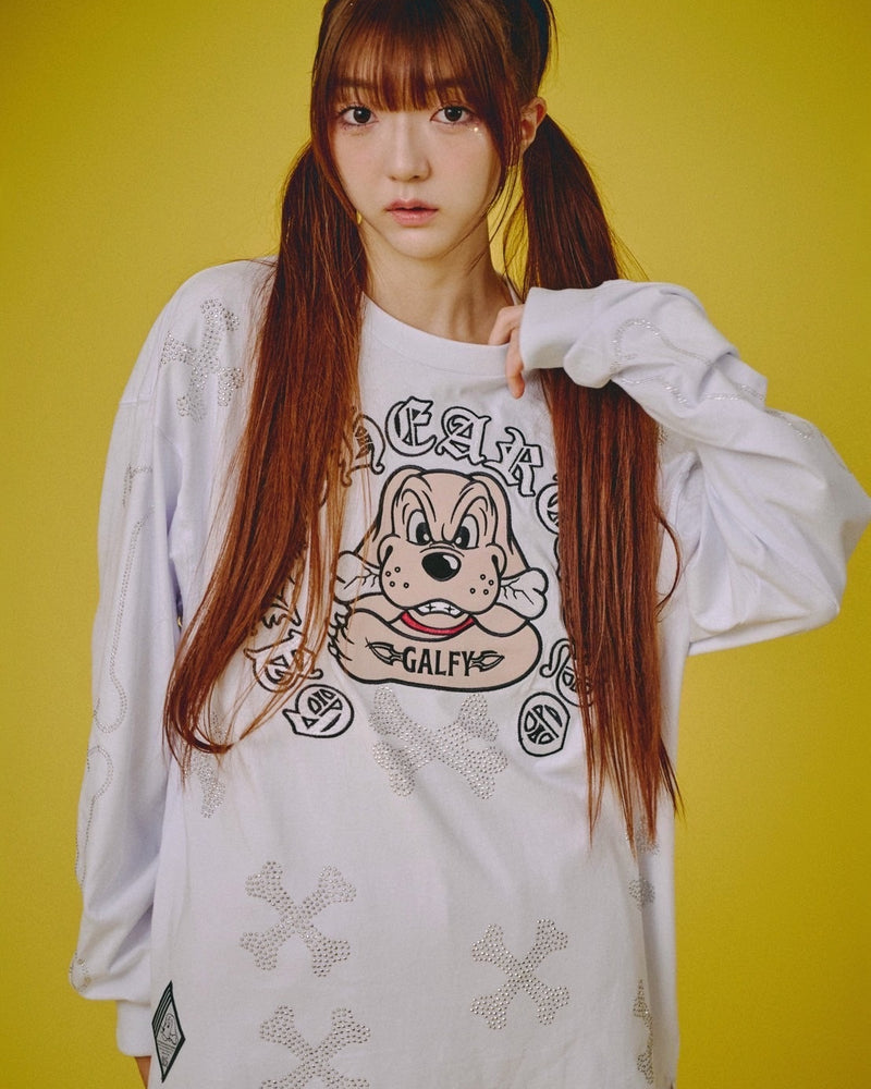 【GALFY】ピカピカ骨骨ロンTee