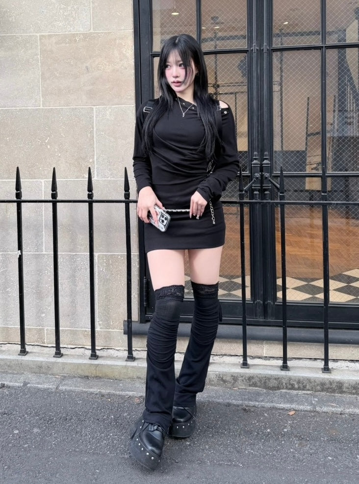 受注制【nmtc +】eyelet onepiece / 【エヌエムティーシープラス】アイレットワンピース (2color)