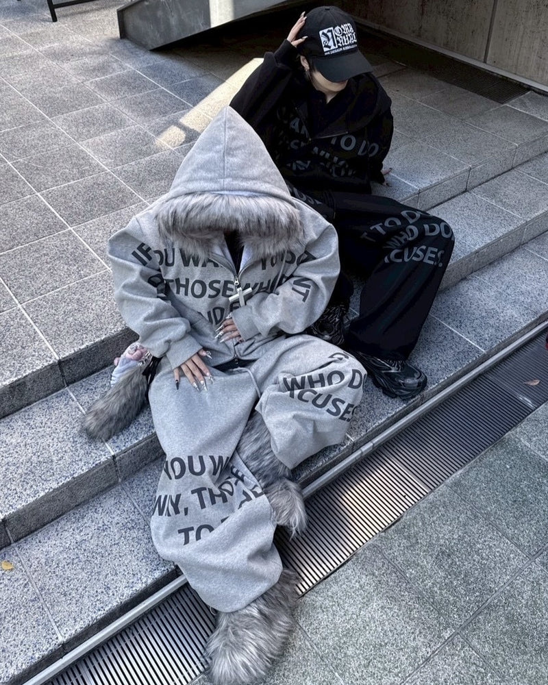 受注制【nmtc +】lettering cropped zip up hoodie / 【エヌエムティーシープラス】レタリングクロップドジップパーカー(2color)