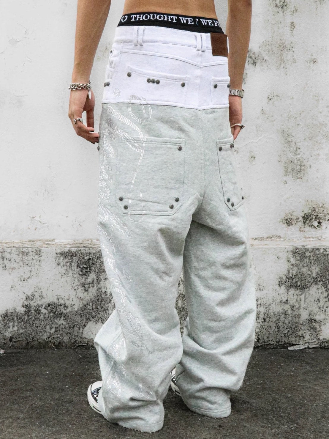 【Thought We Friends】Dray Double-Layered Sweatpants