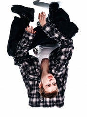 【AAPE X NOMANUAL】AAPE X NOMANUAL SPRAYED SYMBOL CHECK SHIRT