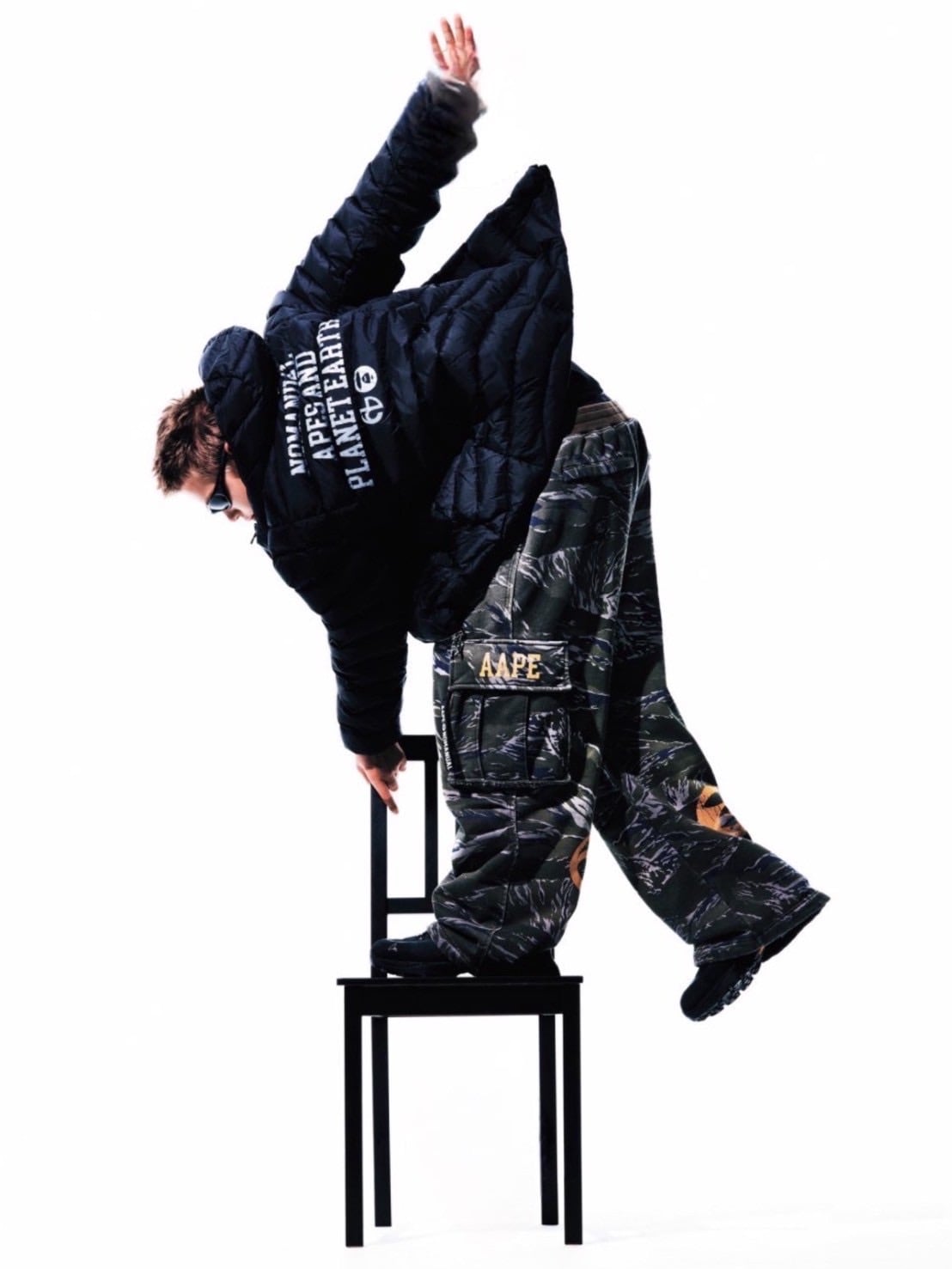 ジャケット・アウター AAPE X NOMANUAL MOONFACE LIGHT DUCK DOWN AAPE X NOMANUAL】AAPE X NOMANUAL MOONFACE LIGHT DUCK DOWN