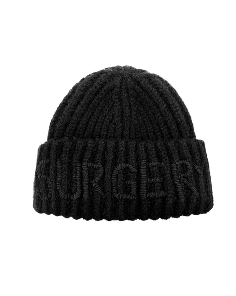 【SURGERY】surgery hand stitch embroidery logo beanie / 【サージェリー】サージェリー ハンド ステッチ エンブロイダリー ロゴ ビーニー