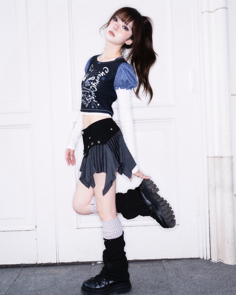 1/2 20:00発売【CHERRYQUIRI】starry leg warmer
