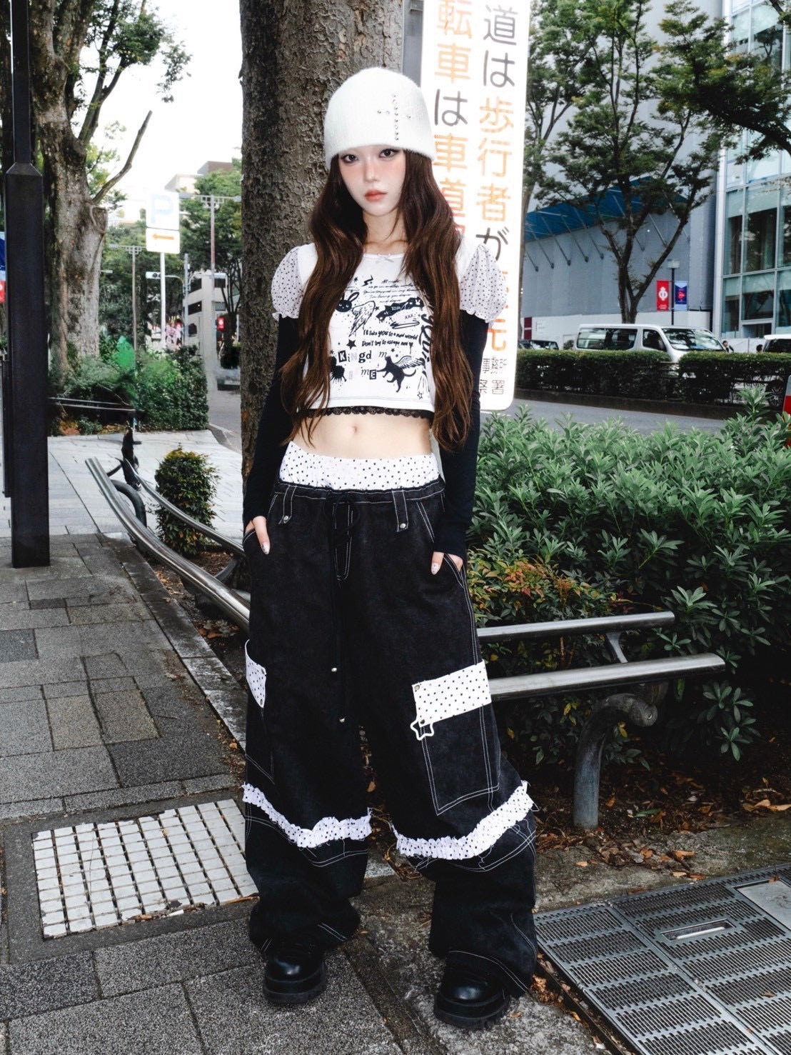 1/2 20:00発売【CHERRYQUIRI】crystal flare cross beanie