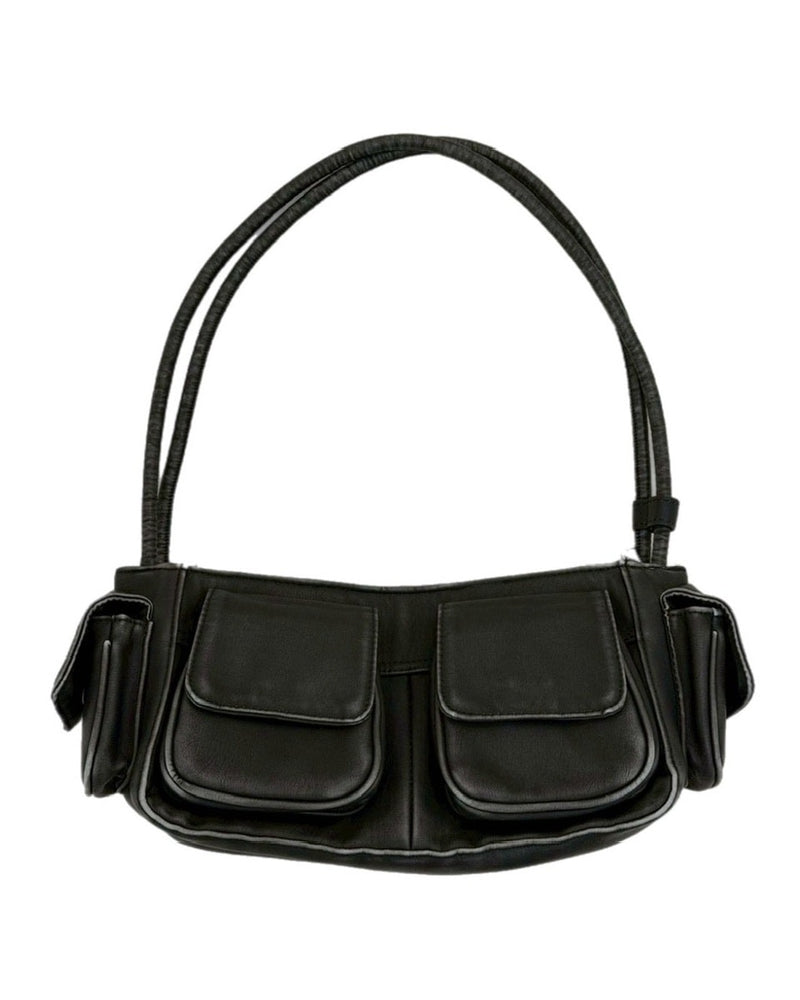 受注制【Chikashitsu +】vintage wash non-leather hand bag / 【チカシツプラス】ヴィンテージウォッシュノンレザーハンドバッグ