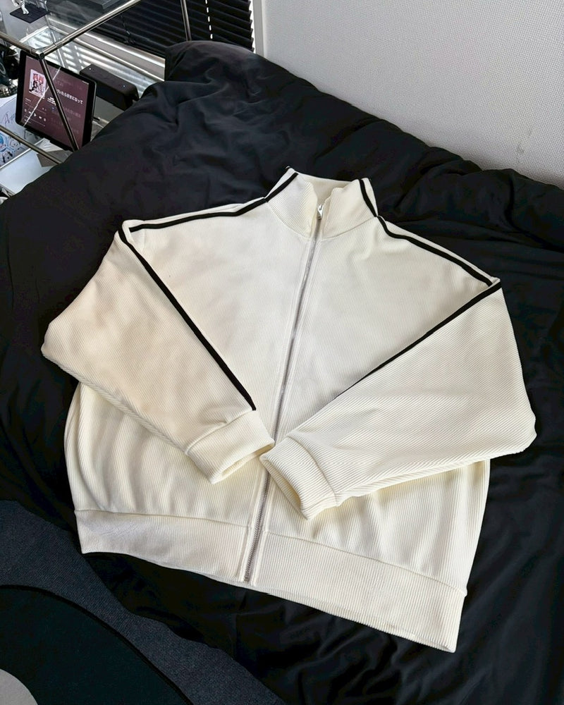受注制【LUV CODE】velours track jacket (3color)