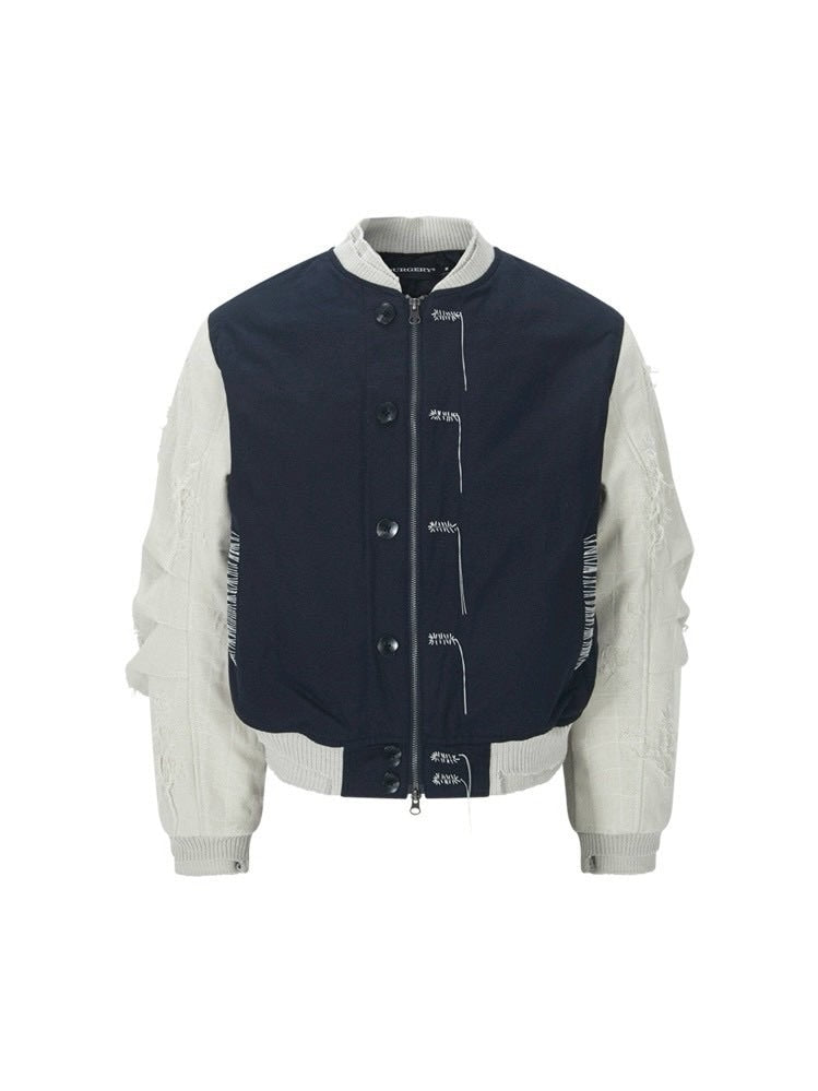 【SURGERY】surgery Scarline varsity jacket