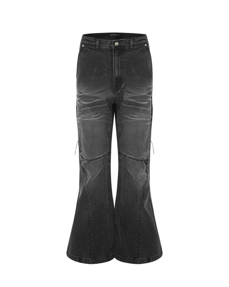 【SURGERY】surgery sutured boot-cut denim pants