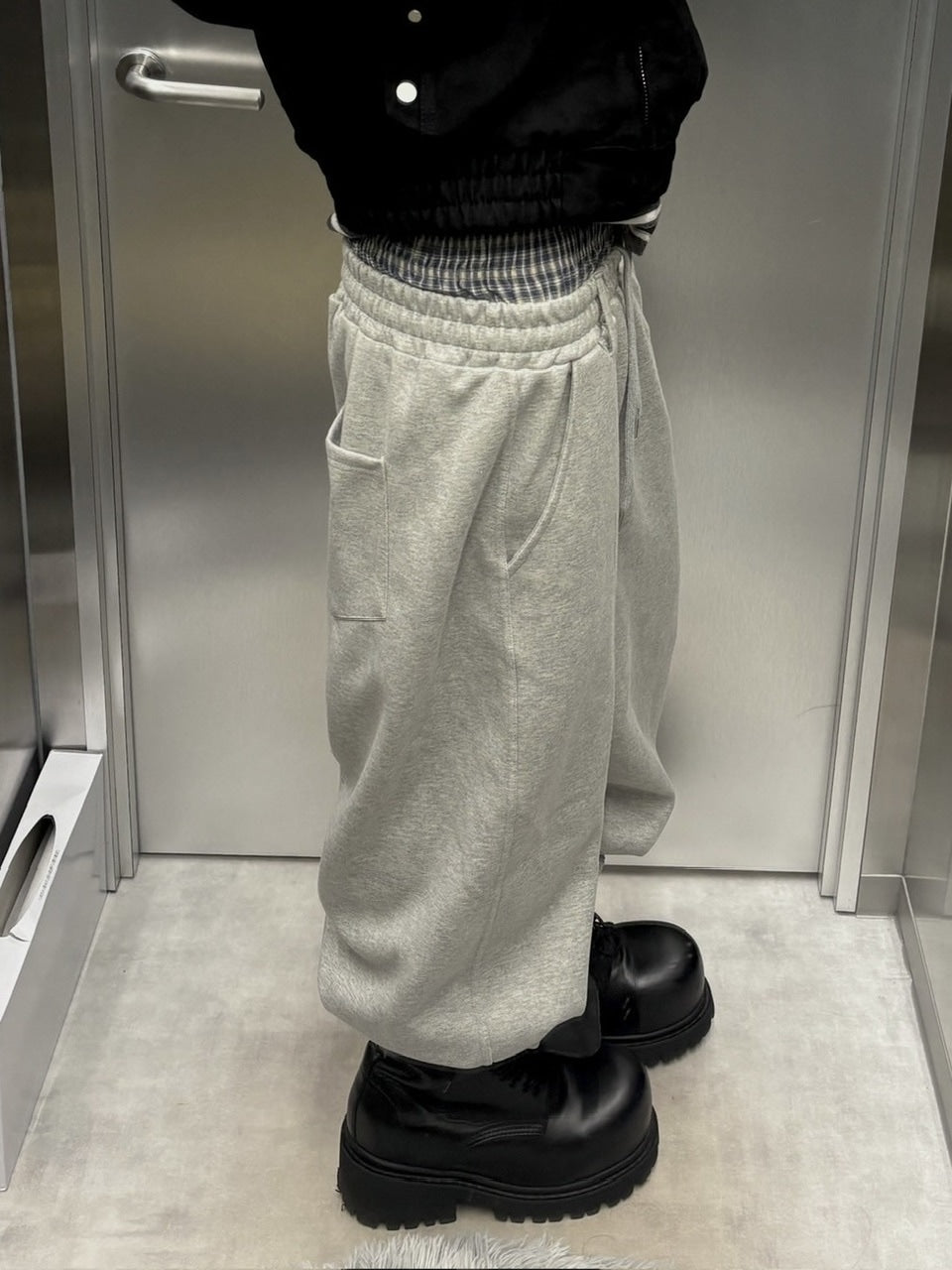 受注制【youll】layered sweat pants (2color)
