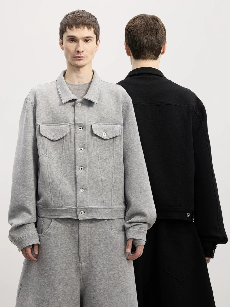 【DND4DES】Wool Knitted Jacket /【ディーエヌディーフォーデス】シンプルポケットカラージャケット