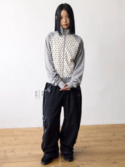 【THECOLDESTMOMENT】TCM dot raglan zip-up