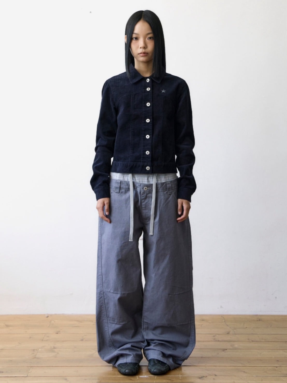 【THECOLDESTMOMENT】TCM trunk layered pants