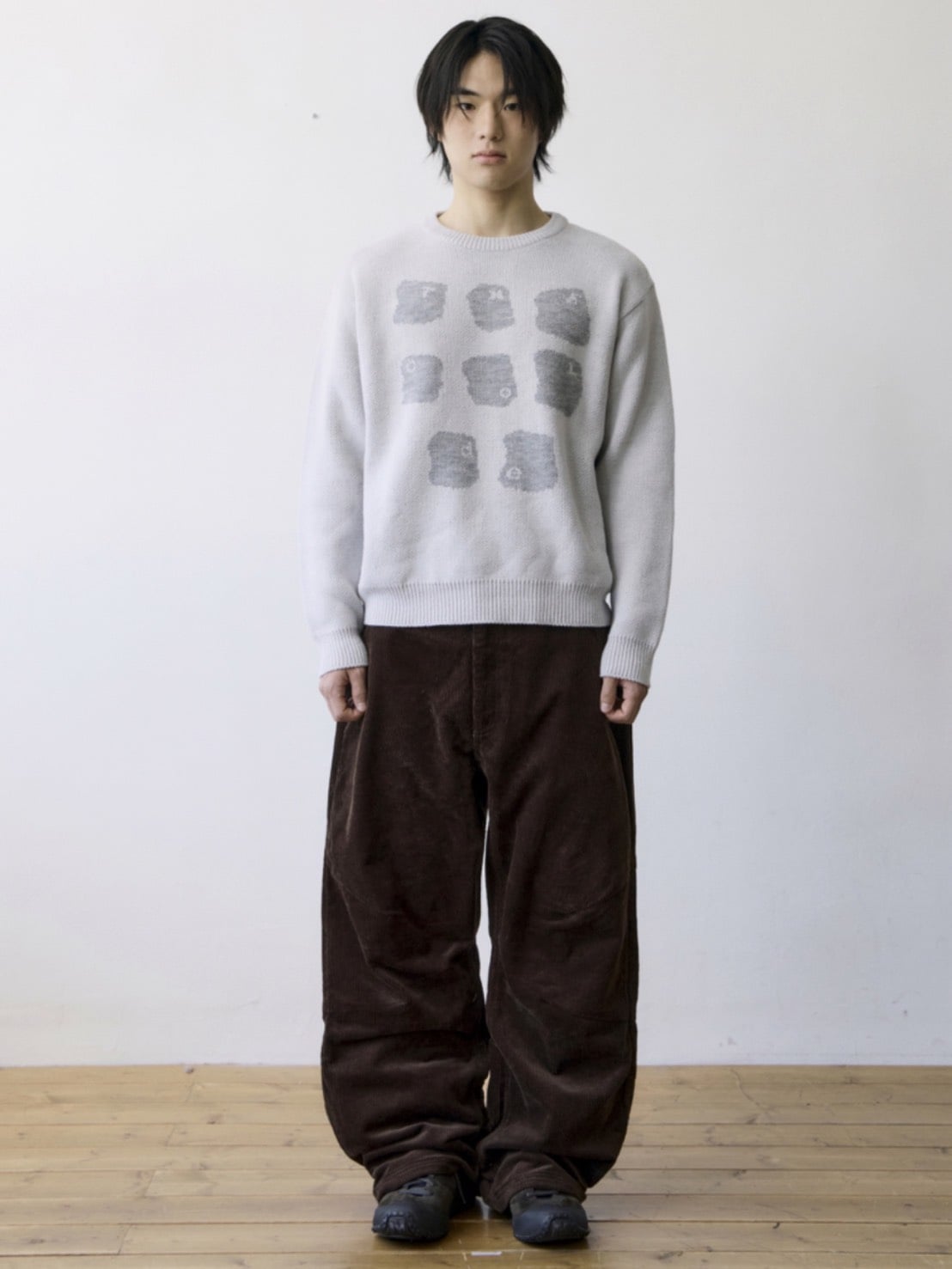 【THECOLDESTMOMENT】TCM typing logo knit