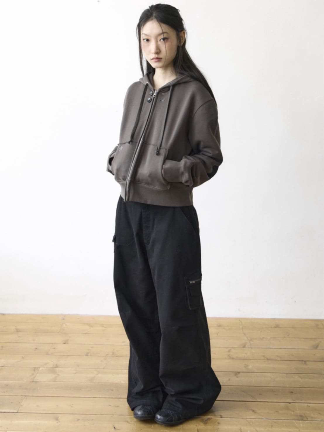 【THECOLDESTMOMENT】TCM double pocket pants