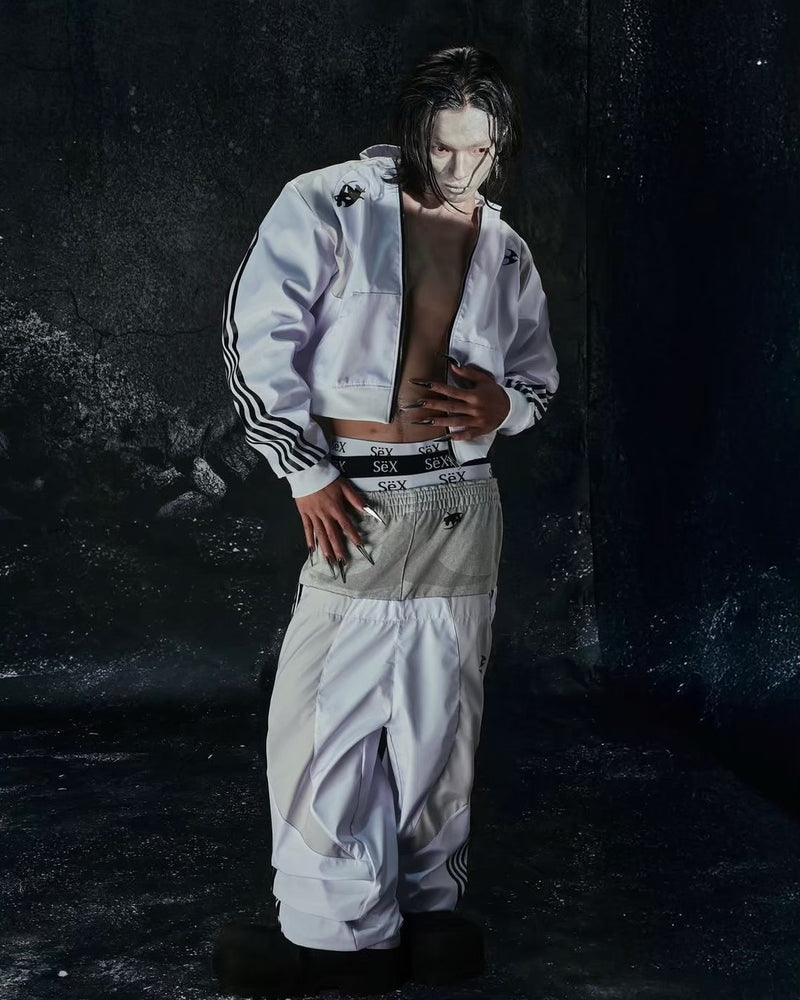 【Cozy world Wide】"BBY TECHBOI" 3 LAYER NYLON TRACKSUIT JACKET / 【コージーワールドワイド】ラインナイロントラックジャケット