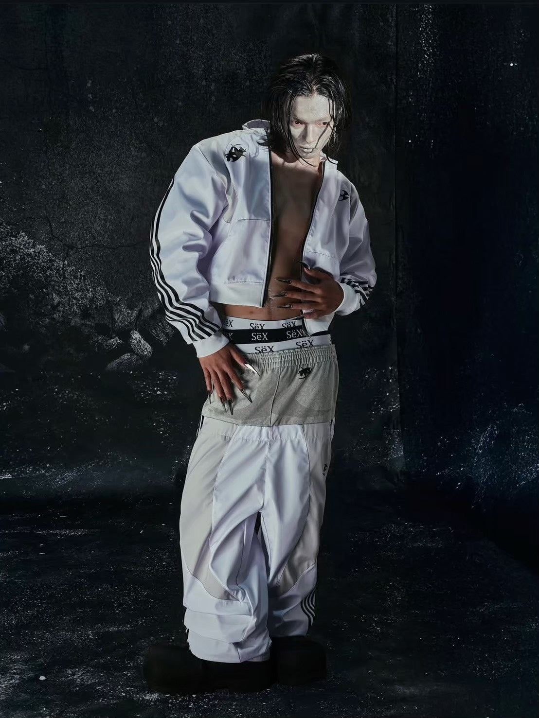 【Cozy world Wide】"BBY TECHBOI" 3 LAYER NYLON TRACKSUIT JACKET / 【コージーワールドワイド】ラインナイロントラックジャケット