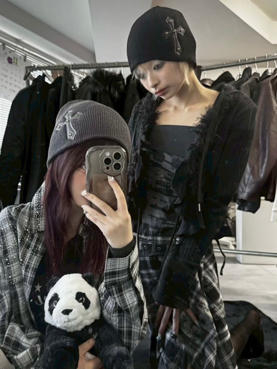 受注制【Never mind the XU】cross beanie / 【ネバーマインドザエックスユー】クロスビーニー (6color)