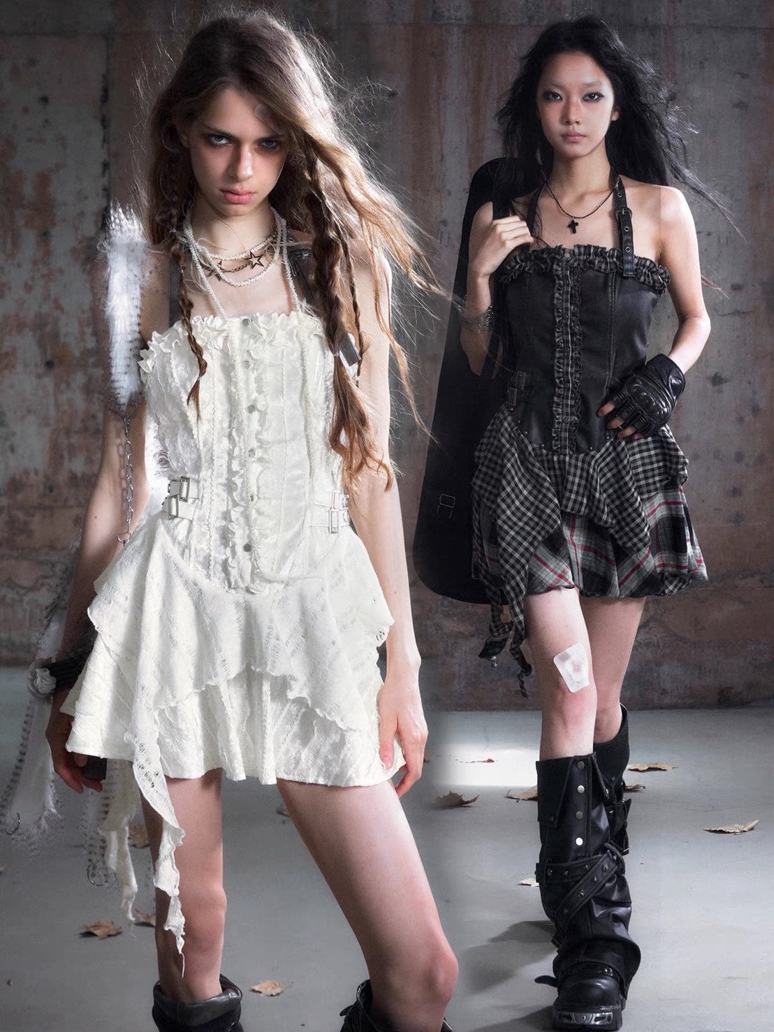 【Cest Nous】Belted Halter Dress / 【セヌー】ベルトホルターフリルワンピース