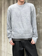 東京店WEB限定受注制【Chikashitsu +】soft touch crew neck knit / 【チカシツプラス】ソフトタッチクルーネックニット (6color)
