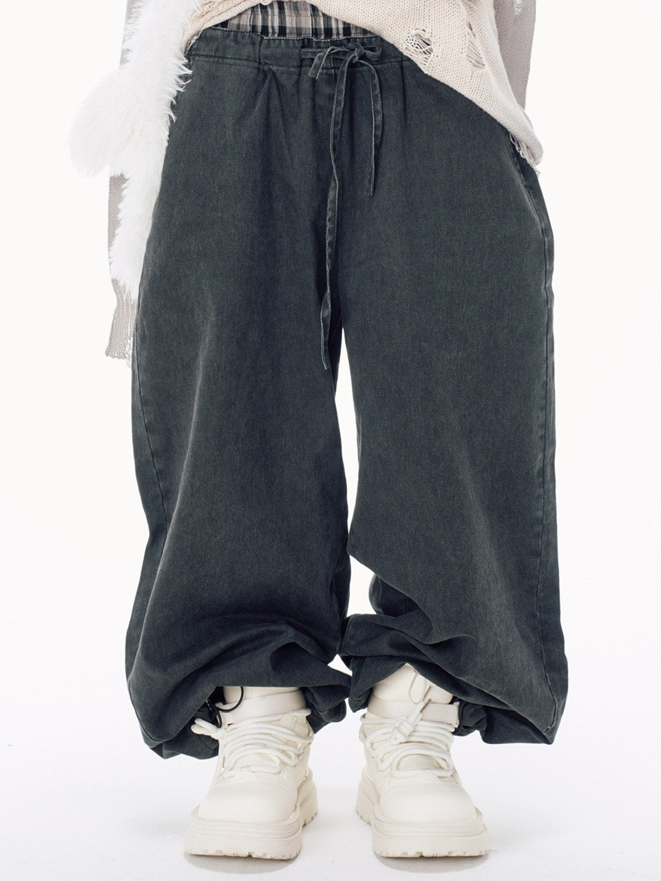 国際配送【Nerd out XU】 round puffer boots / 【ナードアウトエックスユー】ラウンドパフブーツ (2color)