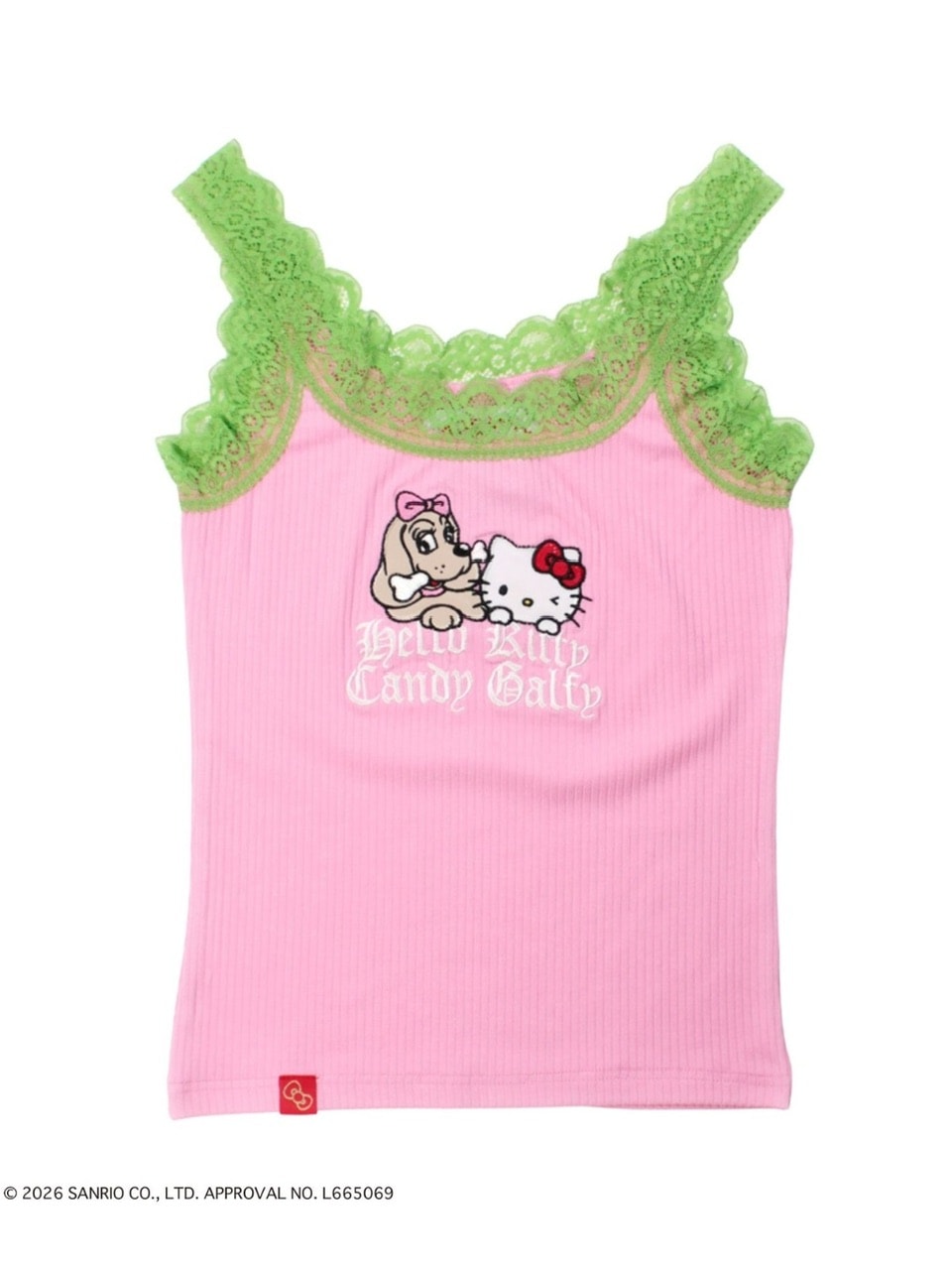 【GALFY×KITTY】仲子レースタンク / 【ガルフィー×キティー】キティレースキャミソール