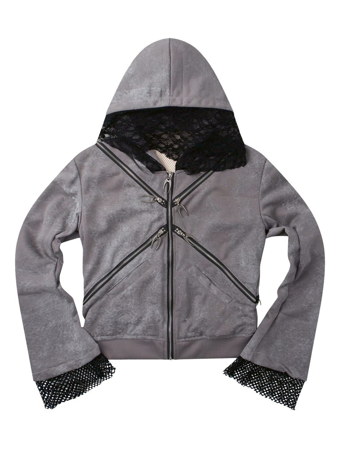 【Cozy world Wide】EPL GRAY ZIP UP HOODIE