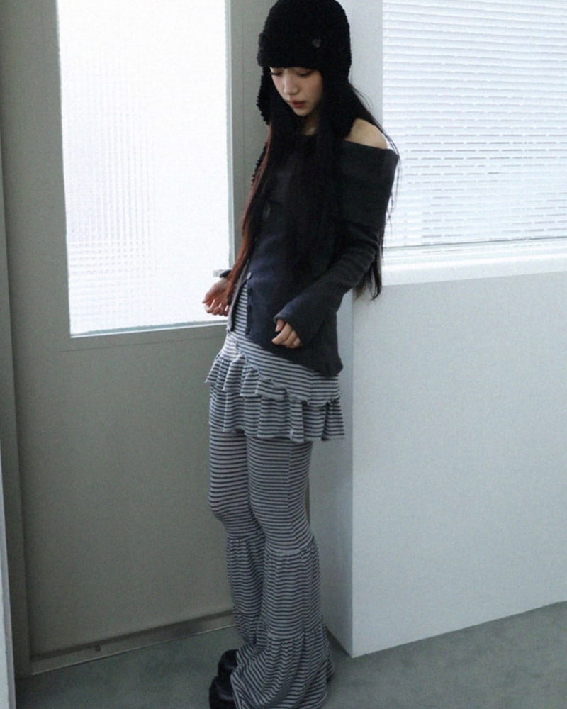 12/21 20:00 発売【Uglyshadow】BURTON KNIT OFF-SHOULDER