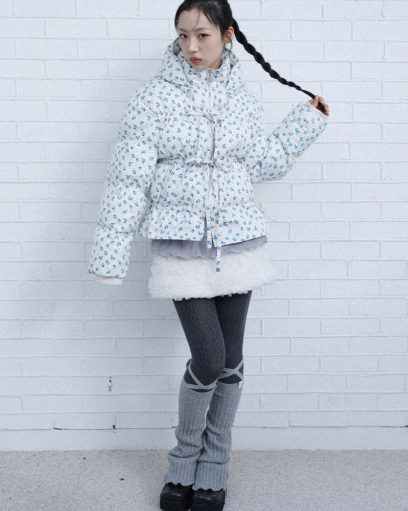 12/21 20:00 発売【Uglyshadow】LACE LONG KNIT WARMER