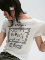 【Reckless Scholars】RECLASS TEE / 【レックレス スカラーズ】レタリングロゴ半袖Ｔシャツ