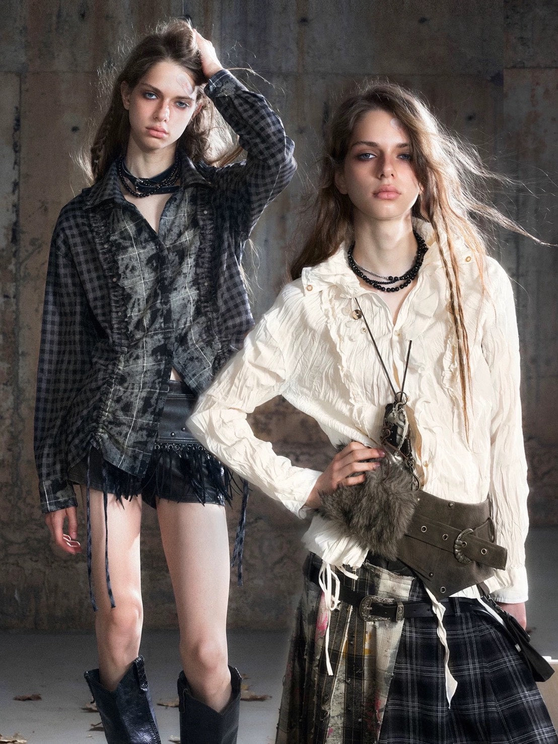 【Cest Nous】Apricot Ruffle Blouse / 【セヌー】アプリコットフリルシャツ