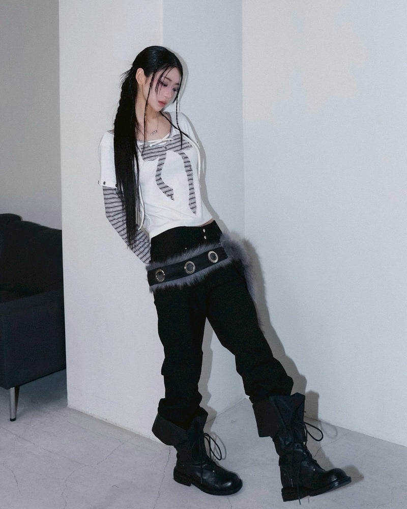1/2 20:00発売【CHERRYQUIRI】metalic stud boots cut pt