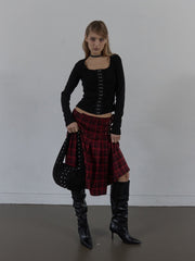 【SETUP‐EXE】SUEDE STUDDED SHOULDER BAG / 【セットアップエグゼ】スエードスタッズショルダーバッグ