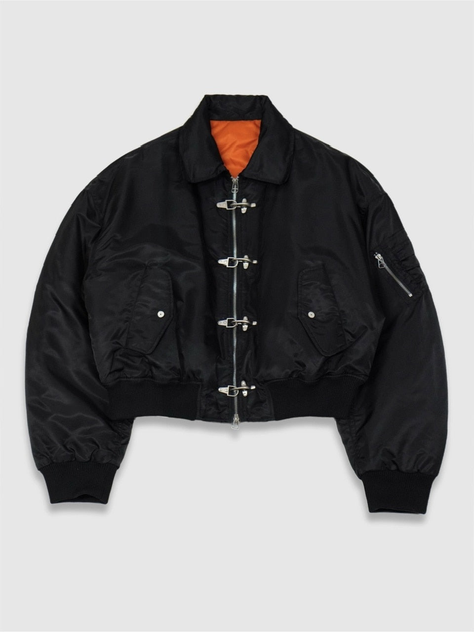 CHIKASHITSU PLUS HIGH MA-1ジャケット ブラック 大阪店WEB限定【Chikashitsu +】fireman MA-1 jacket – PRESSING WEB SHOP