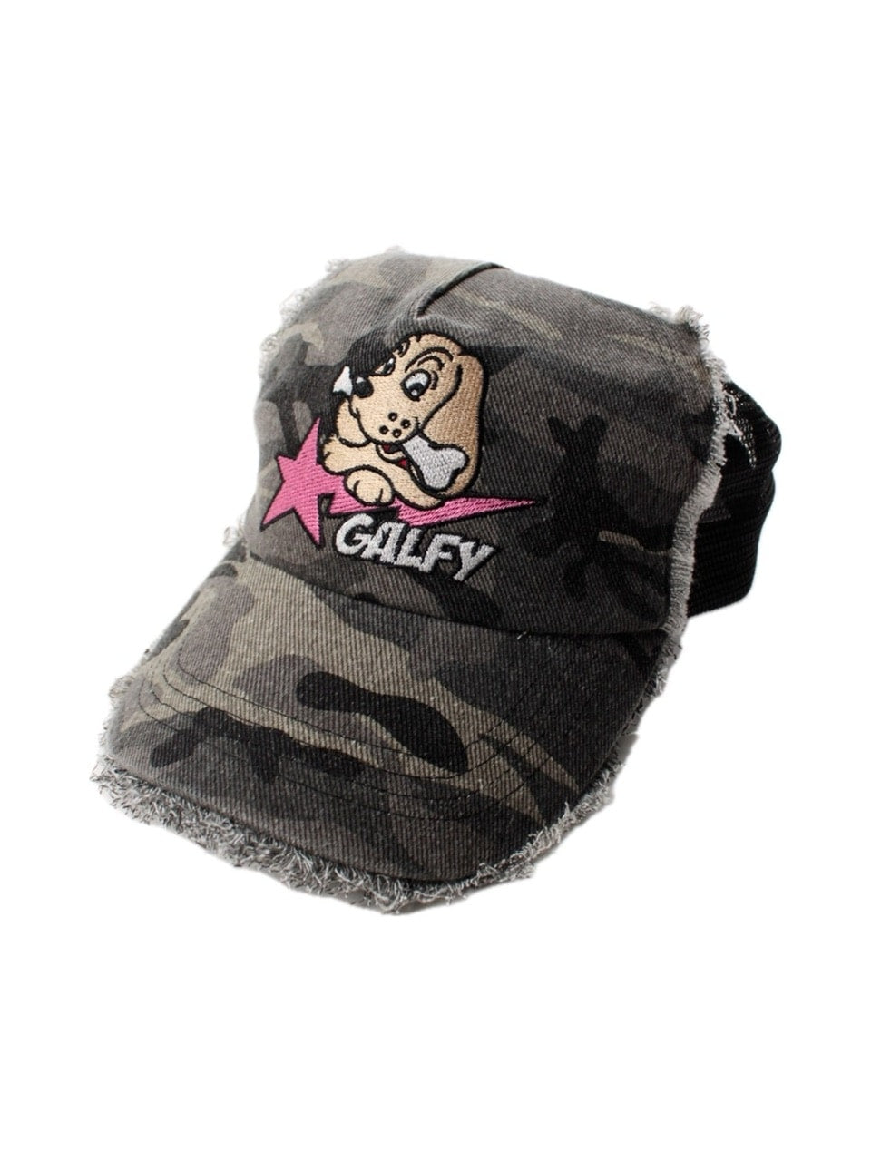 【GALFY】星のわんちゃんボロボロCAP / 【ガルフィー】星のわんちゃんボロボロCAP