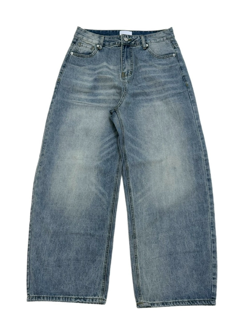 受注制【Chikashitsu +】brush wide leg denim pants (3color