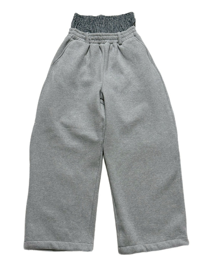 受注制【Chikashitsu +】layered heavy sweat pants / 【チカシツプラス】レイヤードヘビースウェットパンツ (2color)