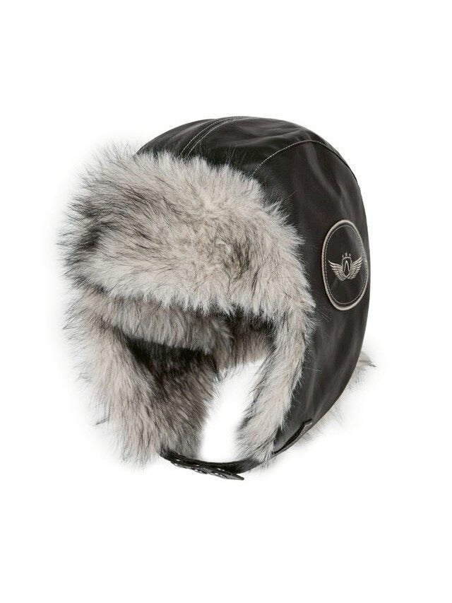 【AAKAM】Biker Leather Earflap Hat