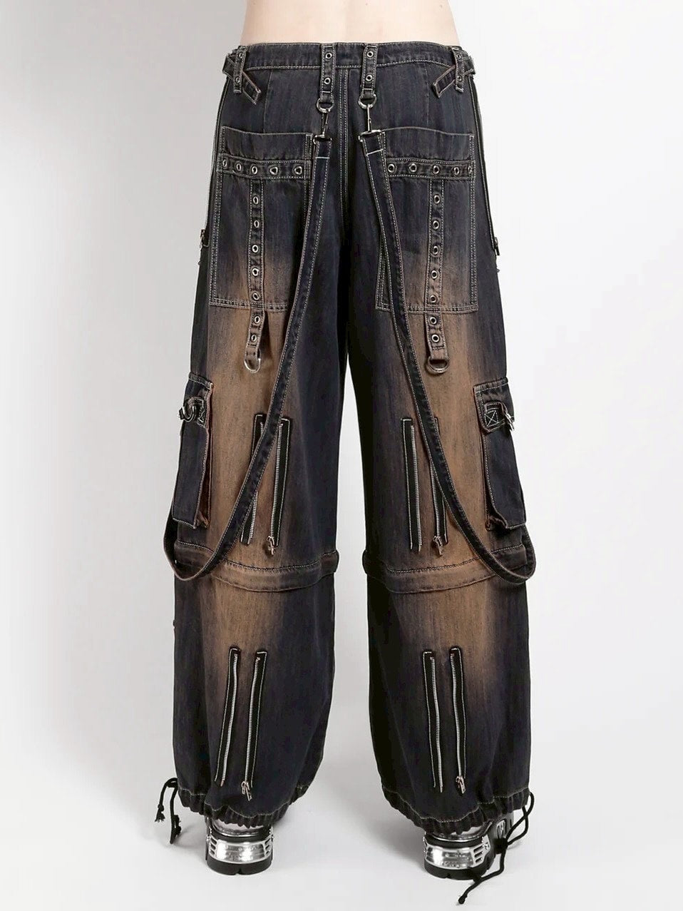 【TRIPP nyc】ZIP LOCK PANT DIETY WASH[JM896DR] / 【トリップ ニューヨーク 】2wayボンテージウォッシュデニムパンツ